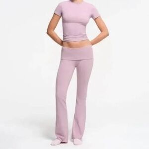 SKIMS Cotton Foldover Pant Dusk